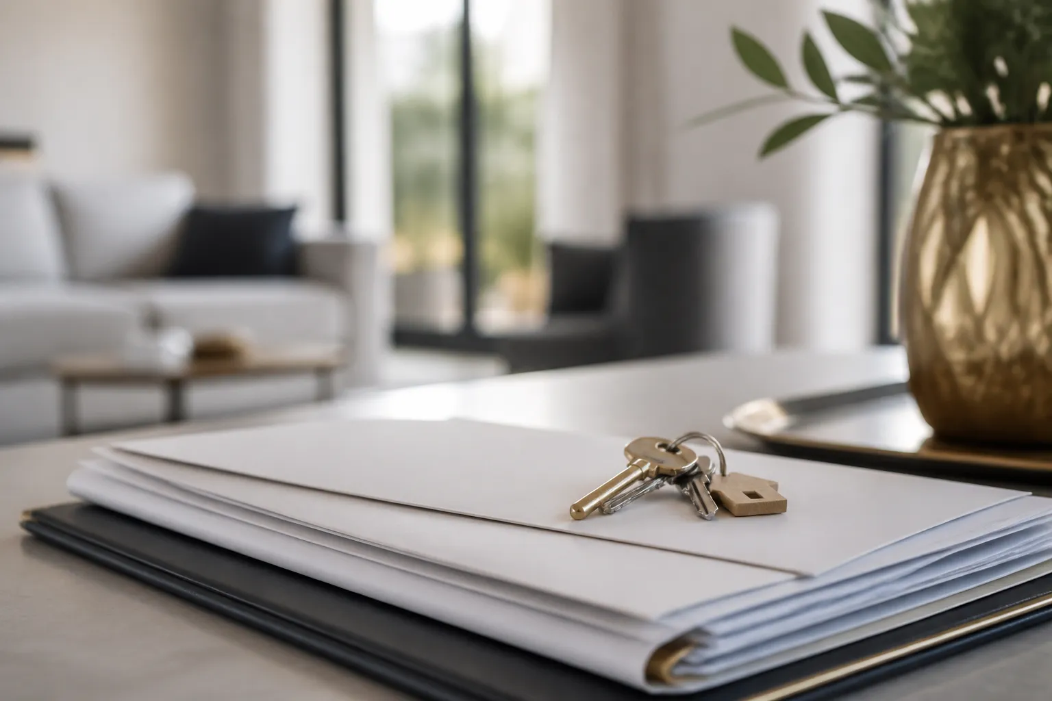 Documents de vente et cles d appartement neuf