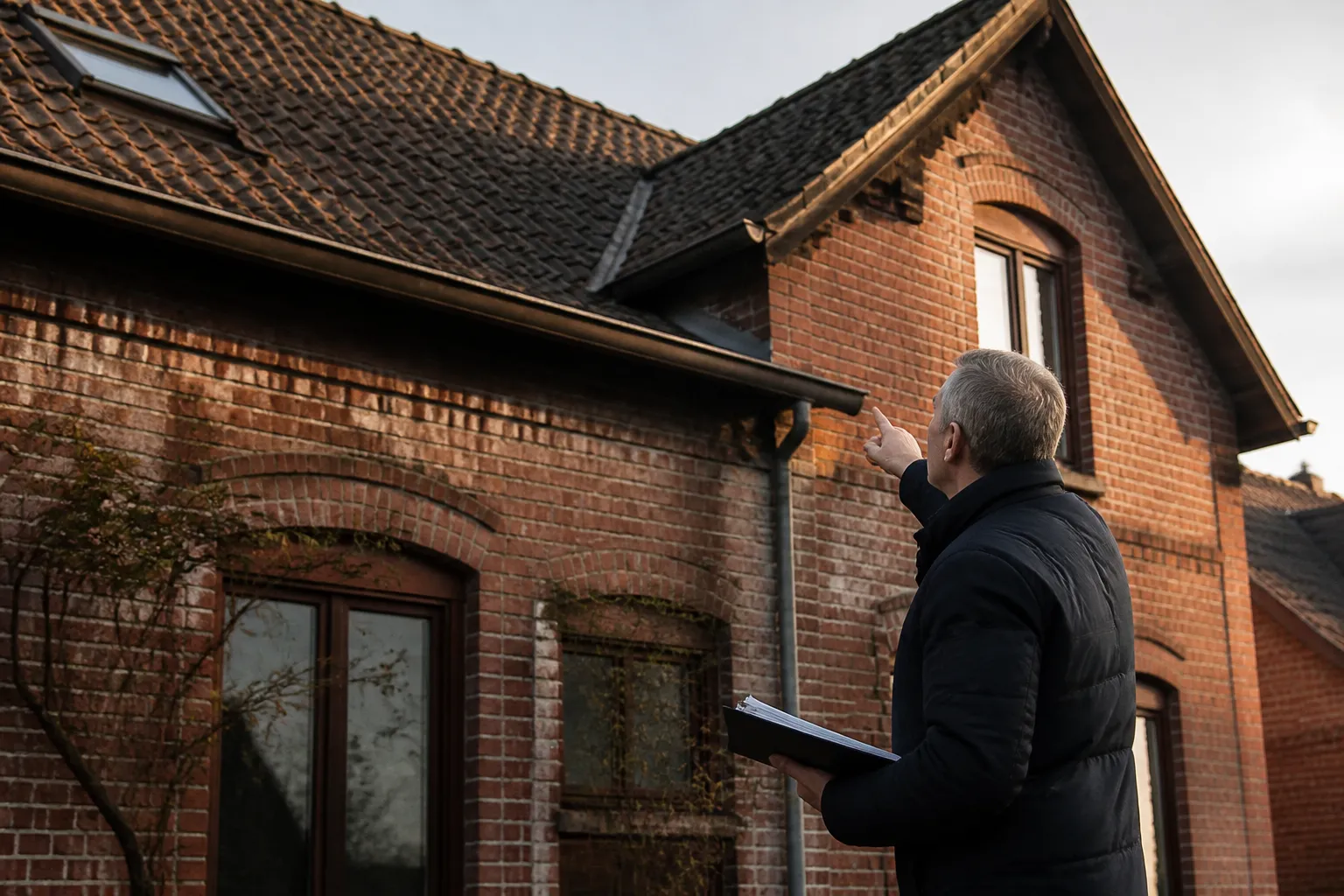 Expert examinant une maison a vendre, Saint-Quentin