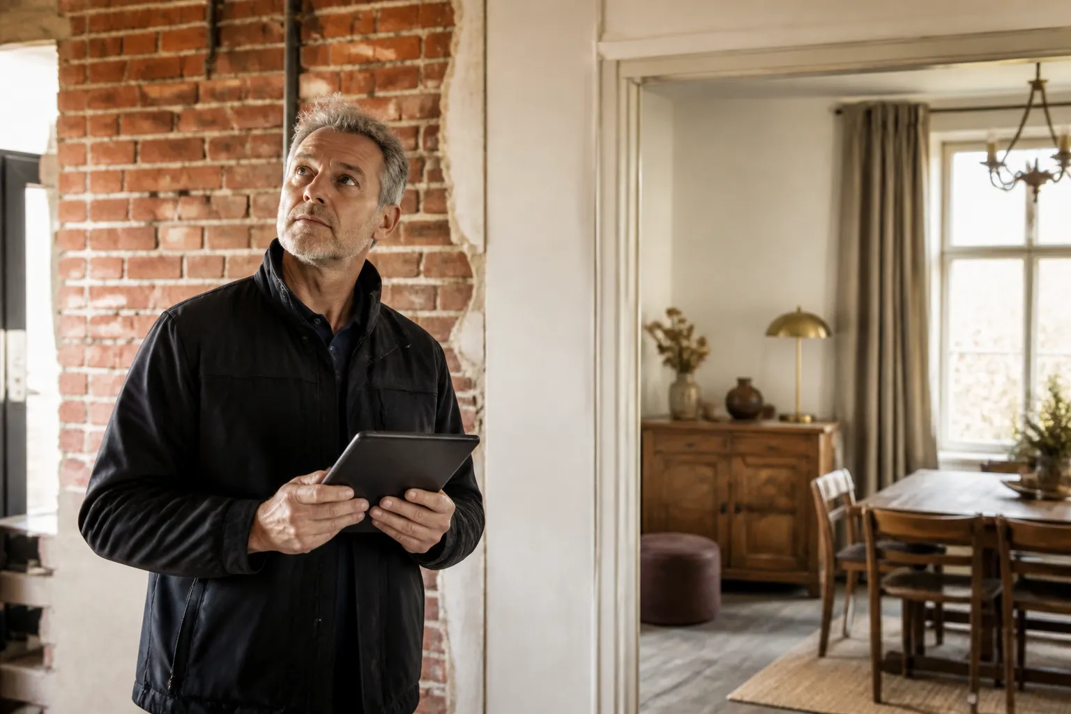 Expert examinant un logement, Château-Thierry