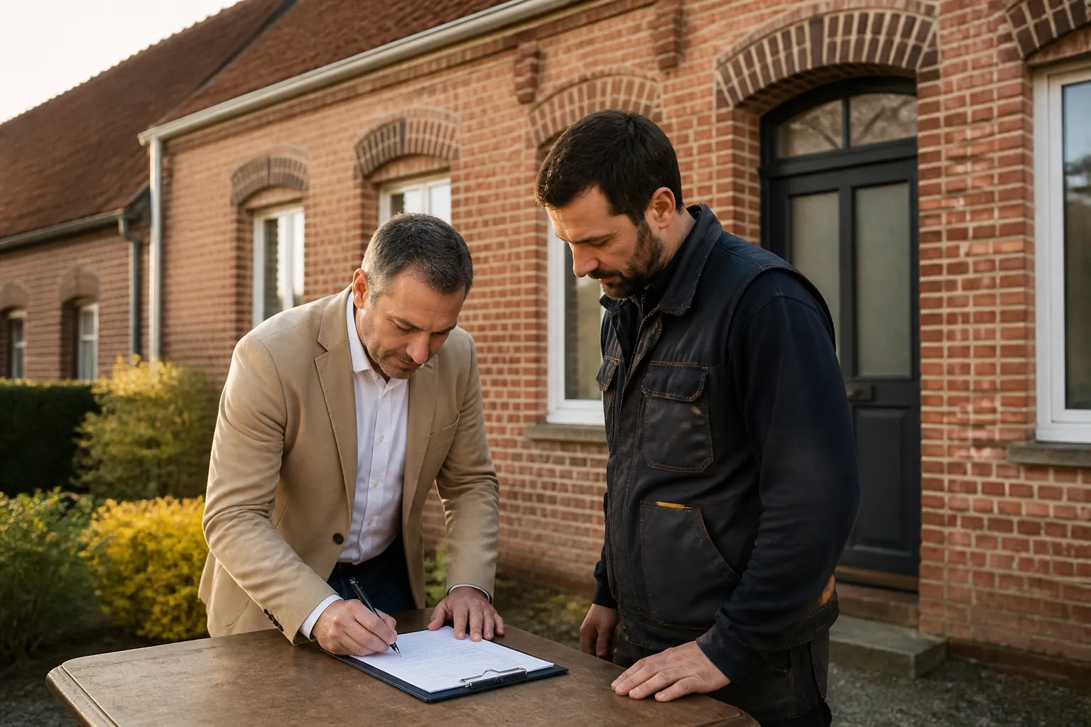 Reception de travaux avec un artisan, Soissons