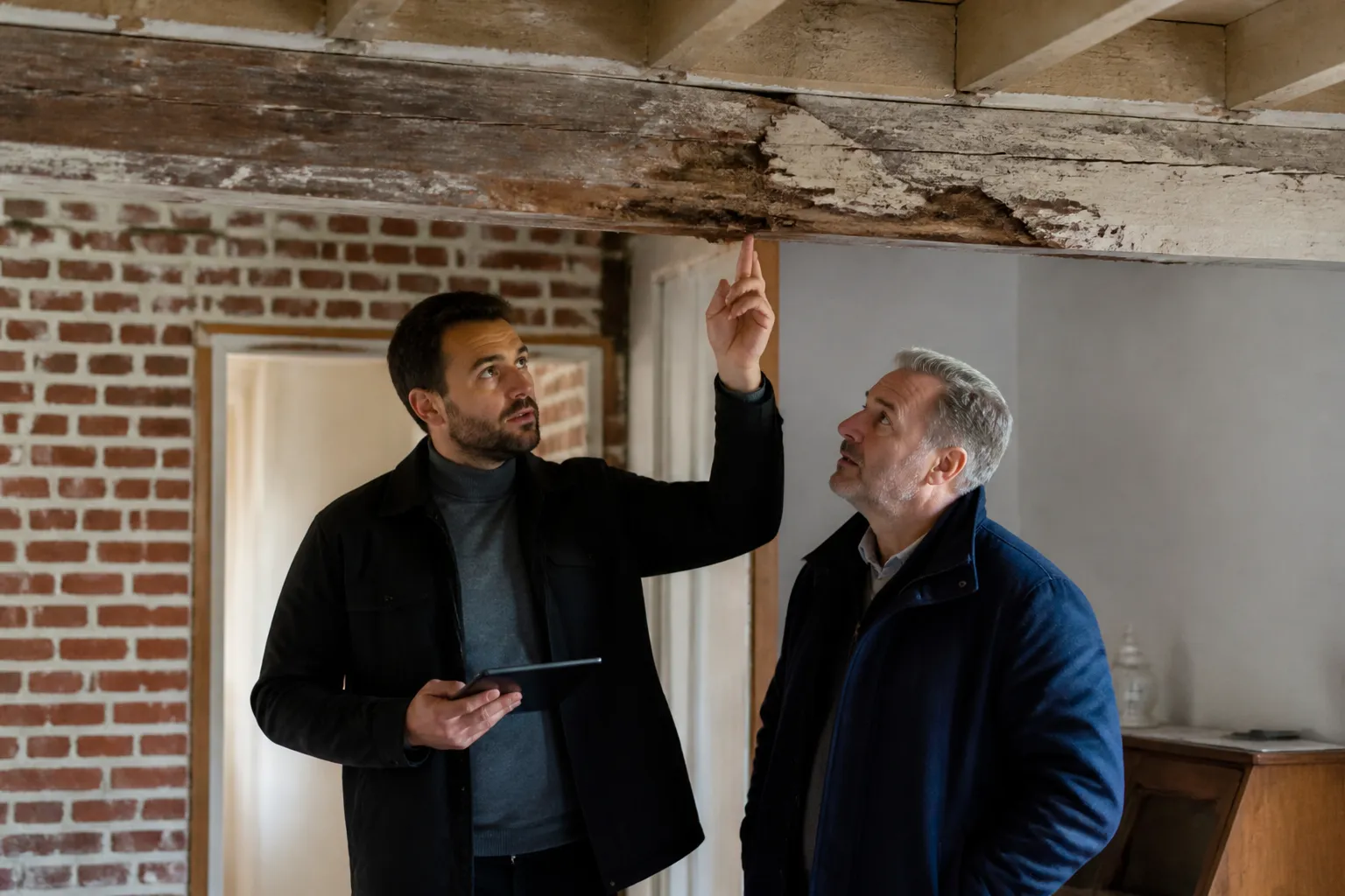 Expert et proprietaire devant un desordre, Saint-Quentin