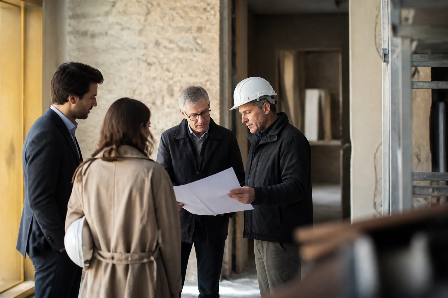 Reunion d expertise judiciaire sur un chantier