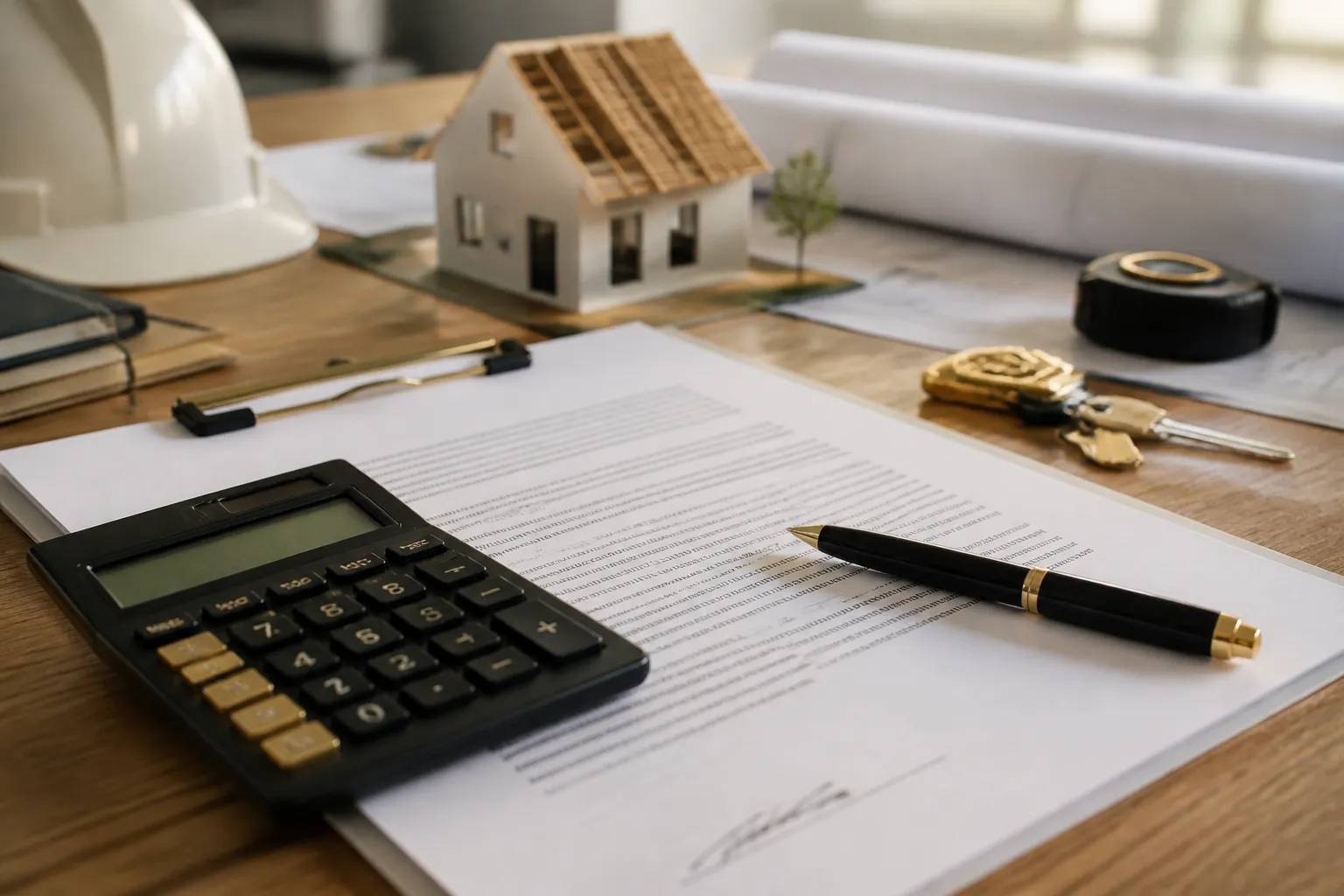 Calculatrice et contrat de construction